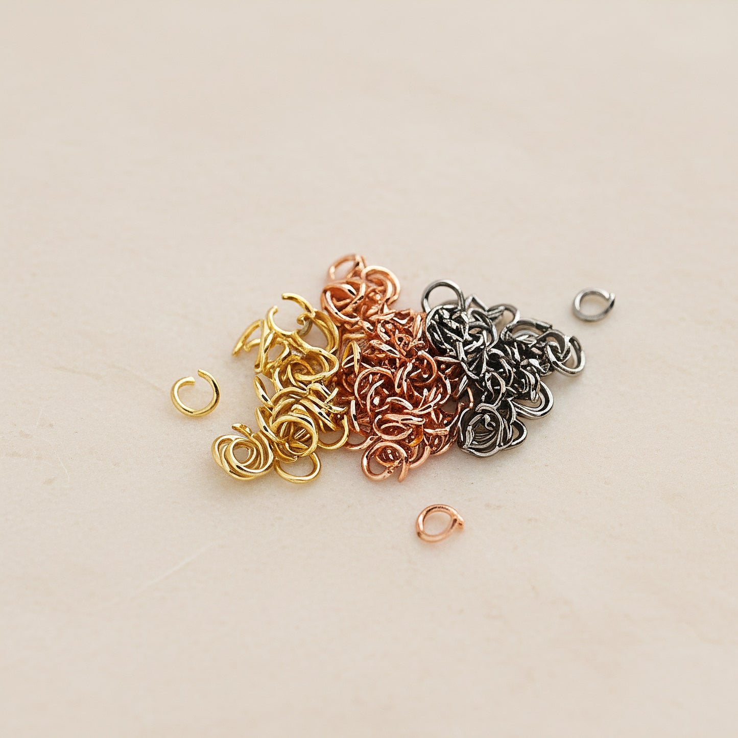 Round Surgical Steel 3mm Jump Ring, about 70pc (SG.237)
