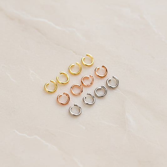 Round Surgical Steel 3mm Jump Ring, about 70pc (SG.237)