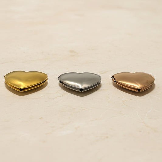 Heart Surgical Steel Locket Pendant, 1 pc (SG.554)