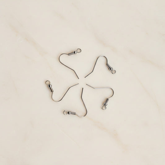 Ball Fish Hook Surgical Steel Earring Wires, 4 pc (SG.605)