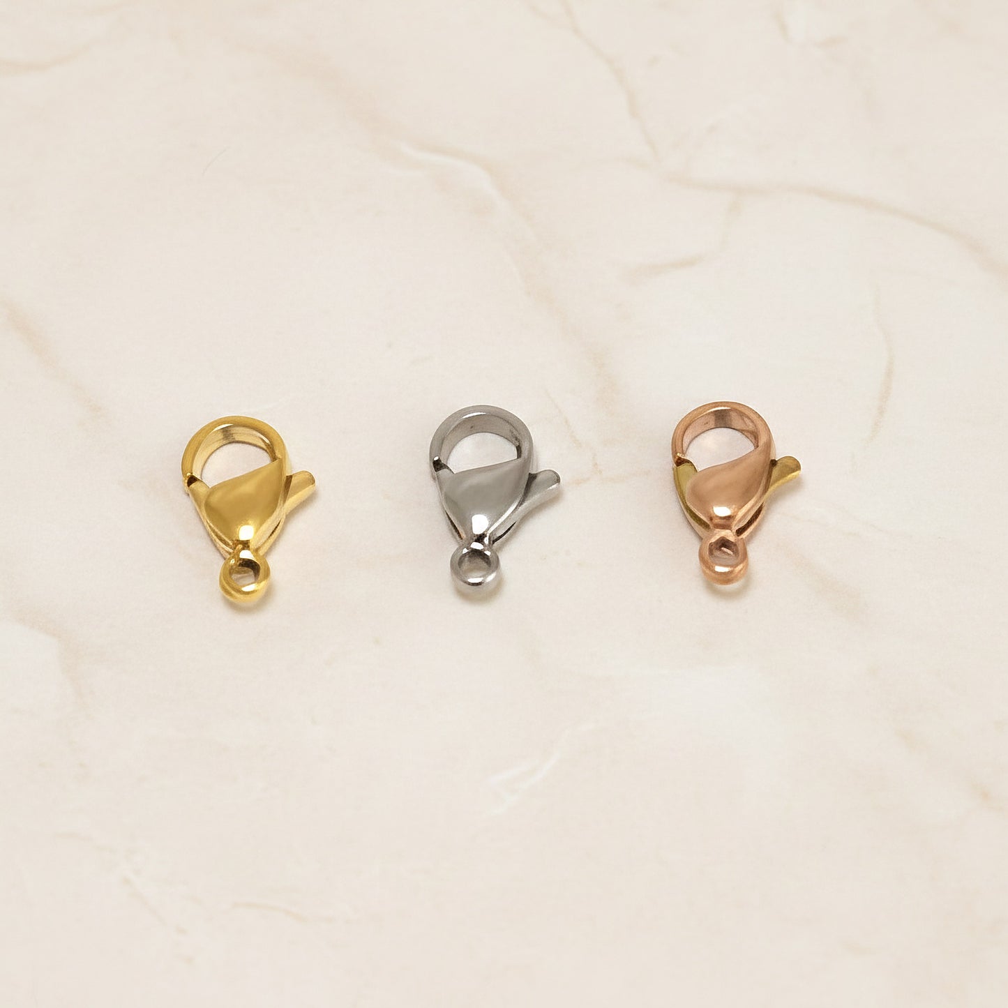 Lobster Claw Surgical Steel 12mm Clasp, 4 pc (SG.562)