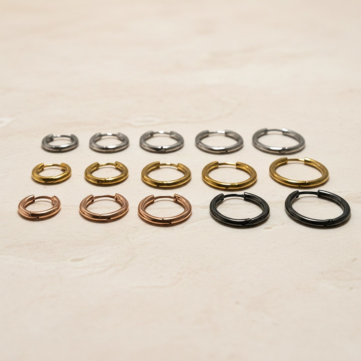 Hoop Surgical Steel One-touch Earring Finding, 2 pc - detail view 3 (SG.593)