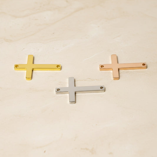 Sideways Cross Surgical Steel Connector, 1 pc (SG.530)
