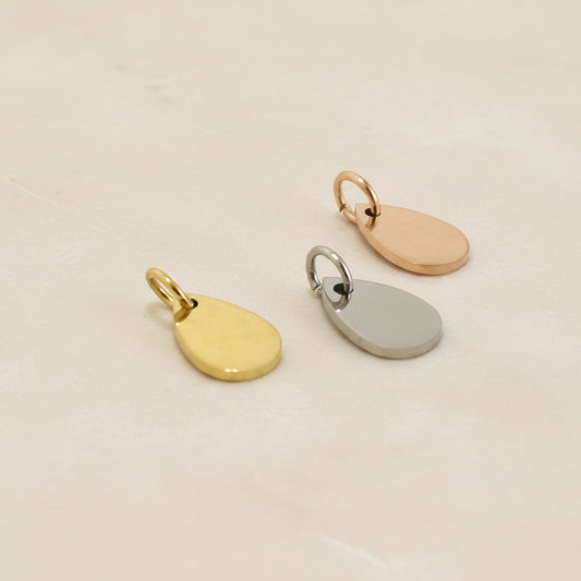 Mini Teardrop Surgical Steel Pendant, 1 pc (SG.541)