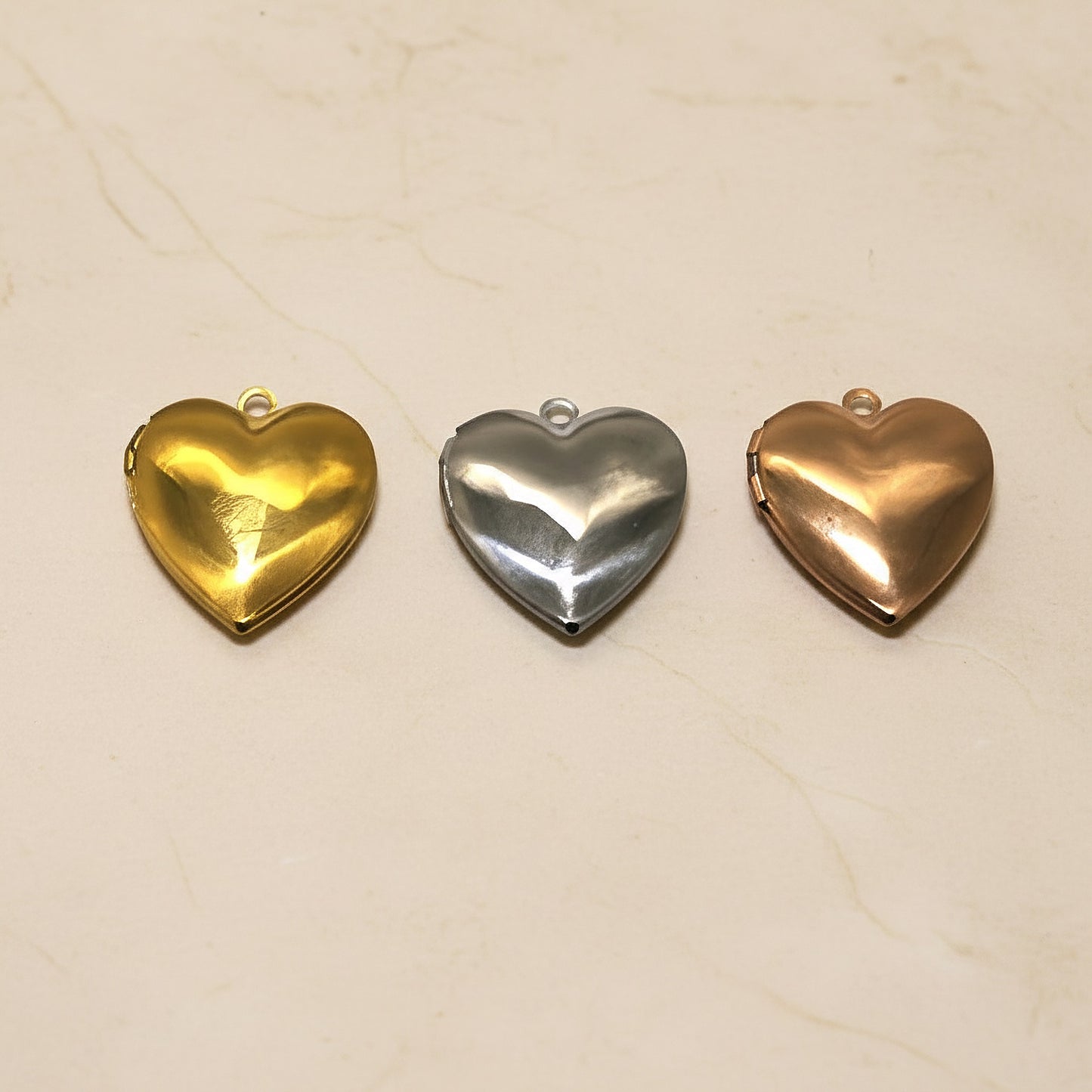Heart Surgical Steel Locket Pendant, 1 pc - detail view 1 (SG.554)
