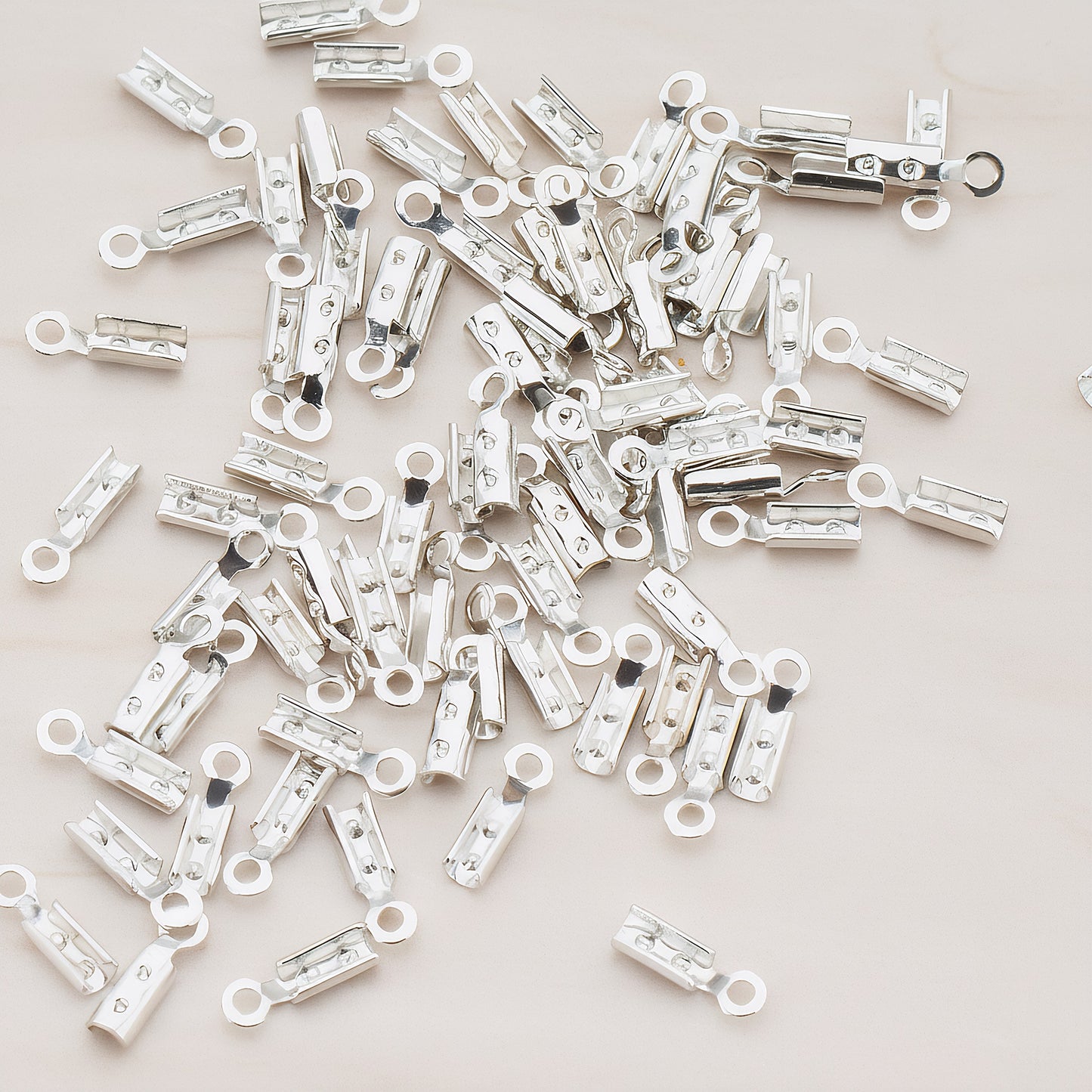 Fold-Over Cord End Crimp Tips, 30 Pc (BA.002)