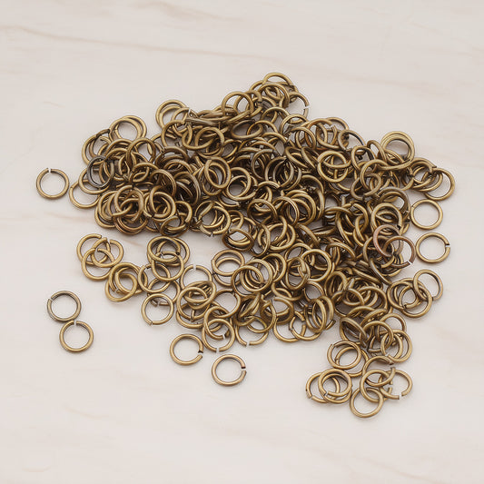 Glossy Gold Plated Round Open Jump Rings, 21 Gauge, 300 Pc (BA.106)