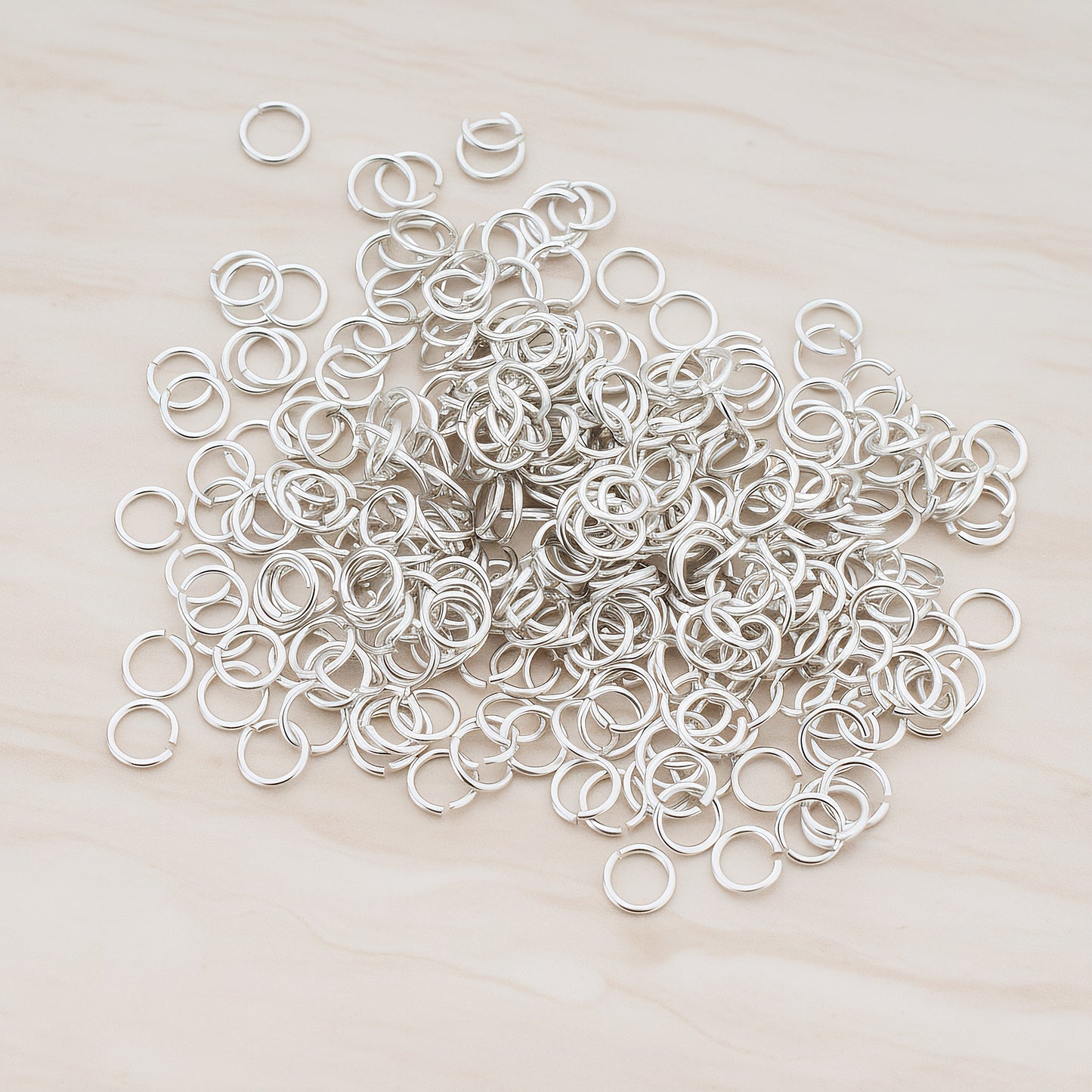 Glossy Gold Plated Round Open Jump Rings, 21 Gauge, 300 Pc (BA.106)