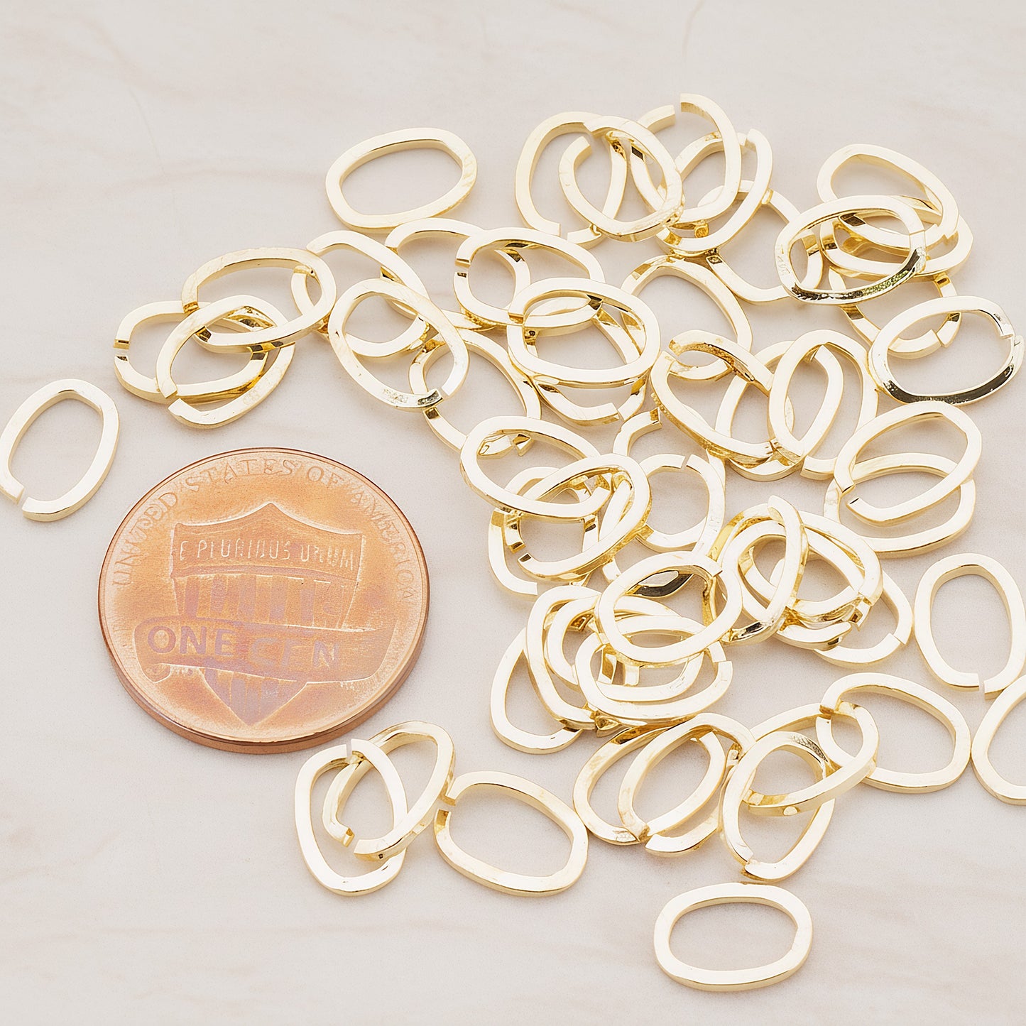 Large Oval Open Jump Rings, 20 Pc (BA.111)