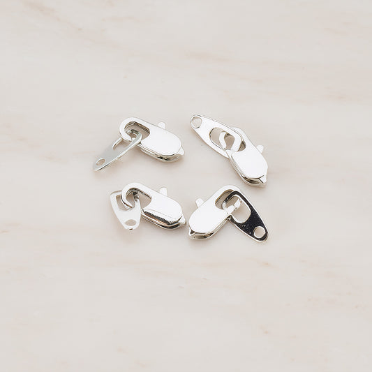 Gold Mini Lobster Clasp and Bar Set, 4 Sets (BA.131)