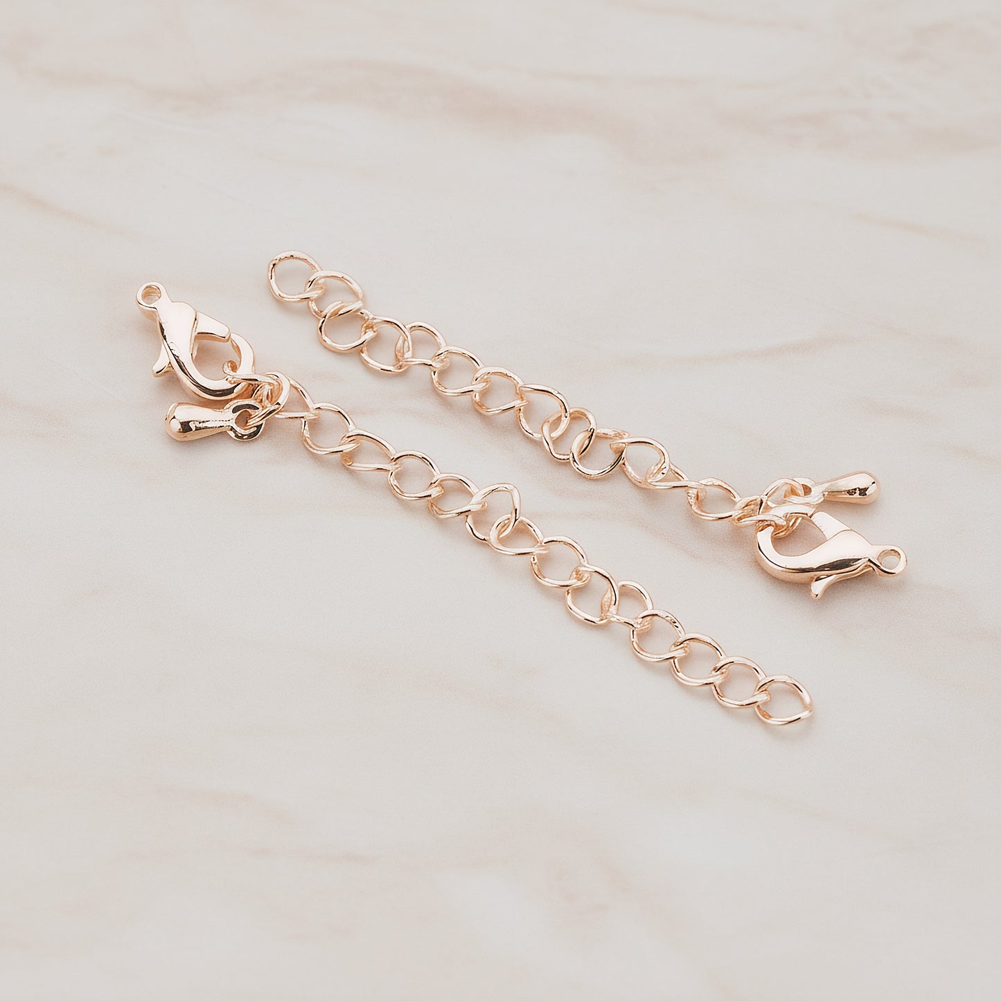 Lobster Clasp with Extension Chain, 8 Sets (BA.168)