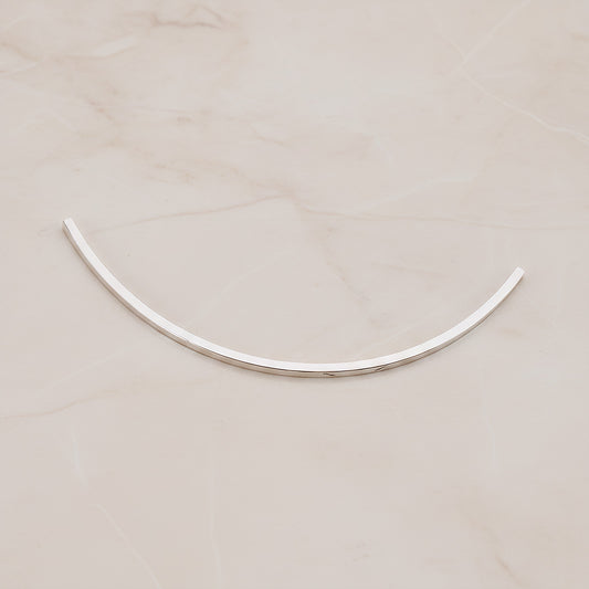 Curved Square Bar Tube Bead, 2 Pc (BA.222)