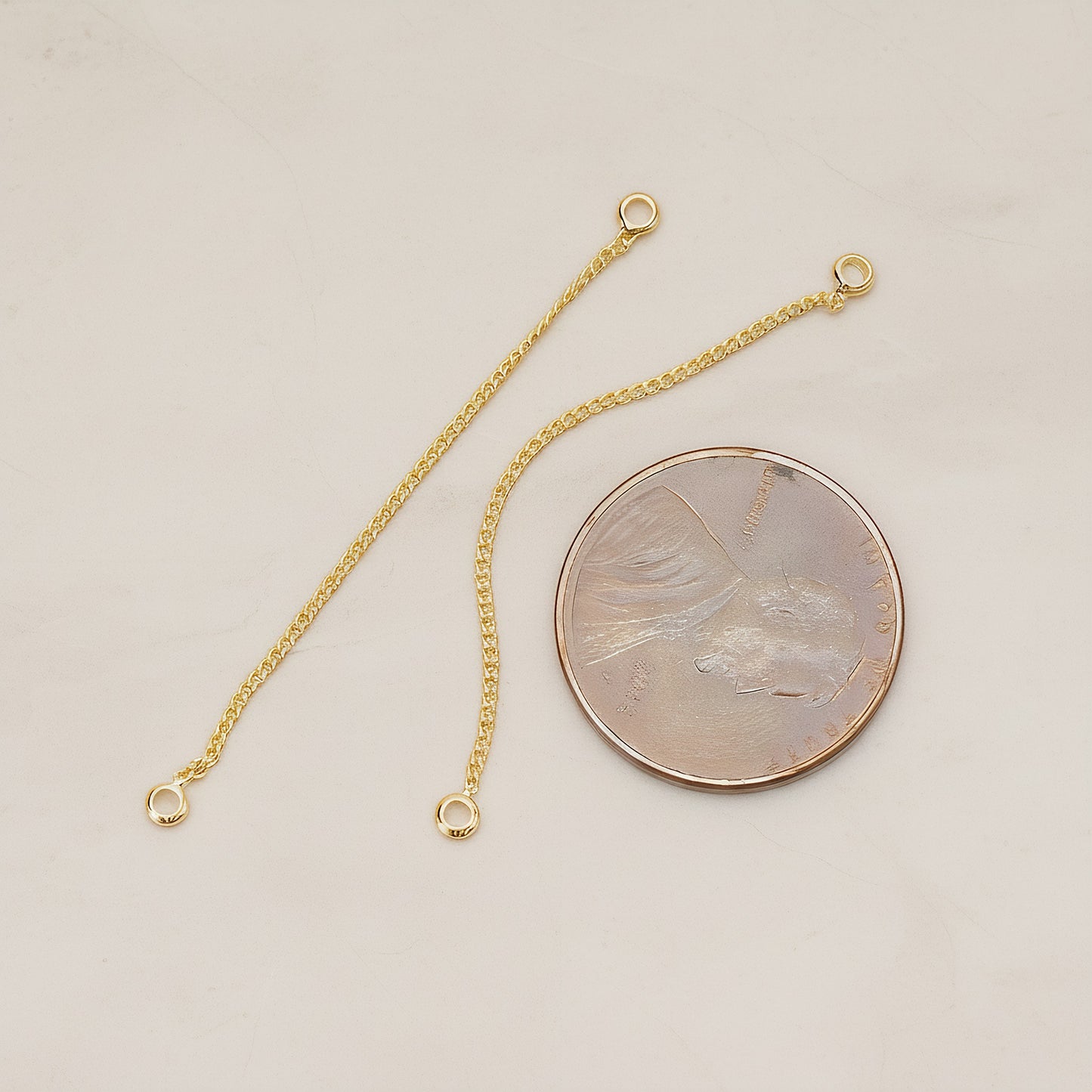 Cable Chain Connector with Double Loop Ends, 2 Pc (BA.272)