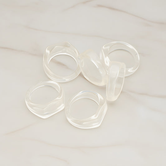 Ring Flat Back Cabochon, 4 Pc (CB.0001)