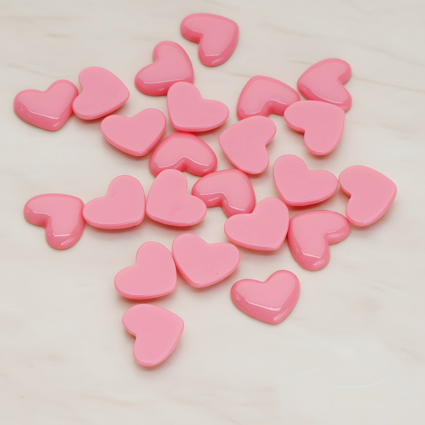 Skinny Heart Flat Back Cabochon, 10 Pc (CB.0020)