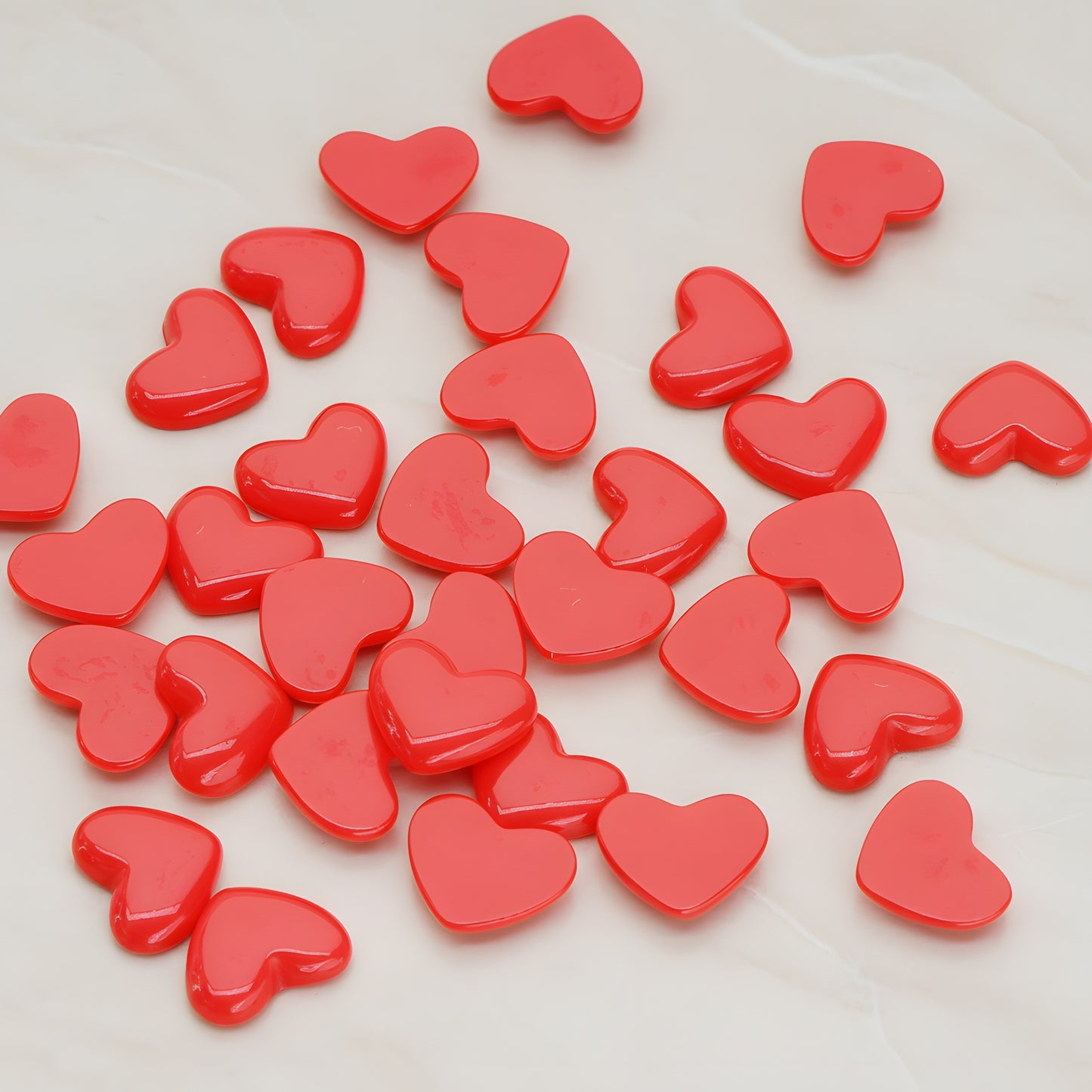 Skinny Heart Flat Back Cabochon, 10 Pc (CB.0020)