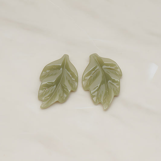 Leaf Flat Back Cabochon, 6 Pc (CB.05)