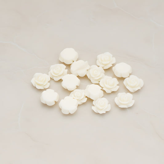 Angelique Rose Flower Flat Back Cabochon, 8 Pc (CB.157-04)
