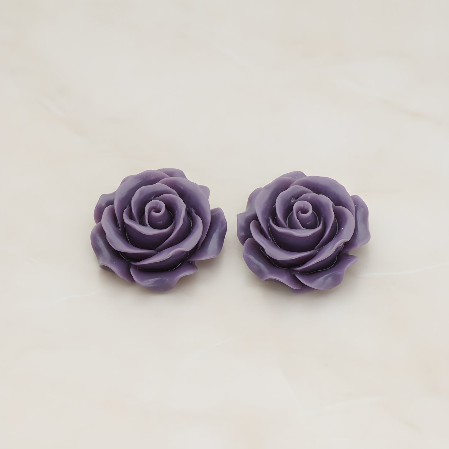 Angelique Rose Flower Flat Back Cabochon, 2 Pc (CB.157-06)