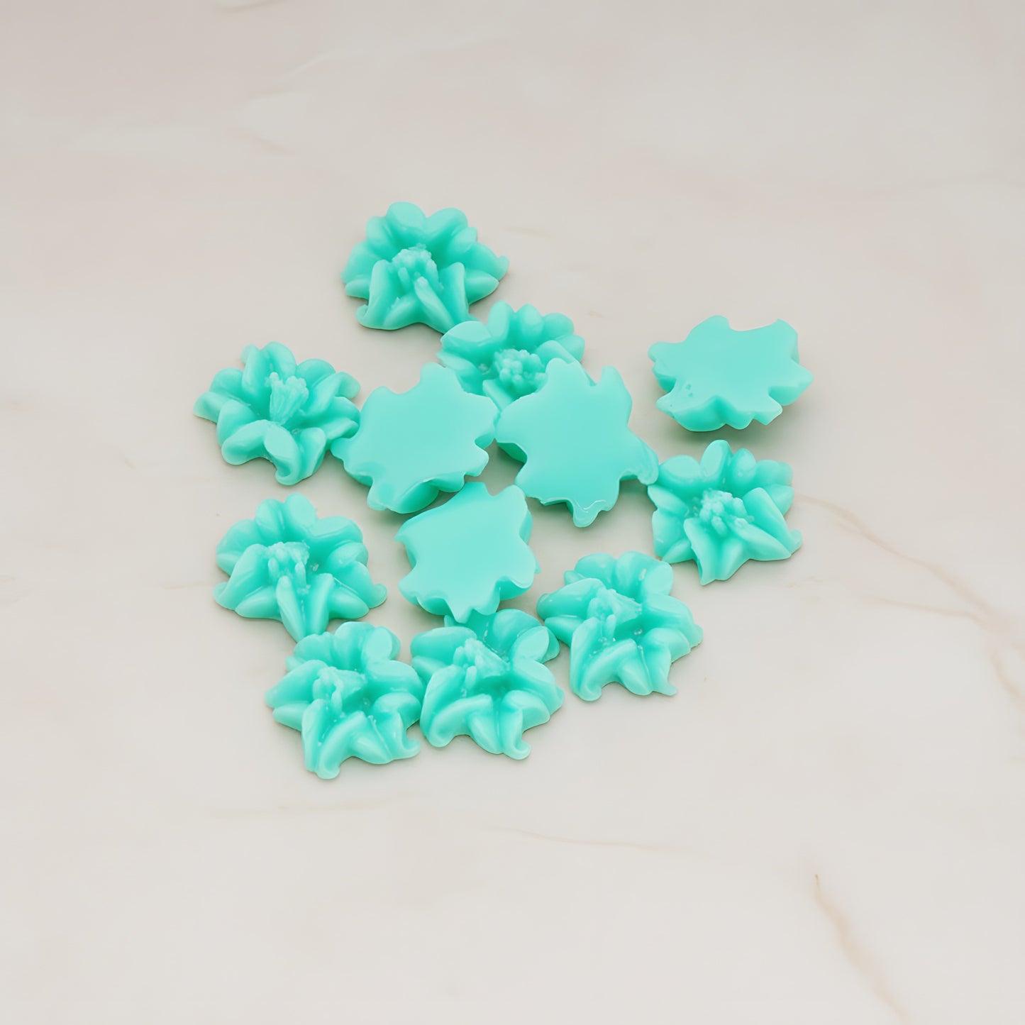 Lily Flower Flat Back Cabochon, 6 Pc (CB.185)