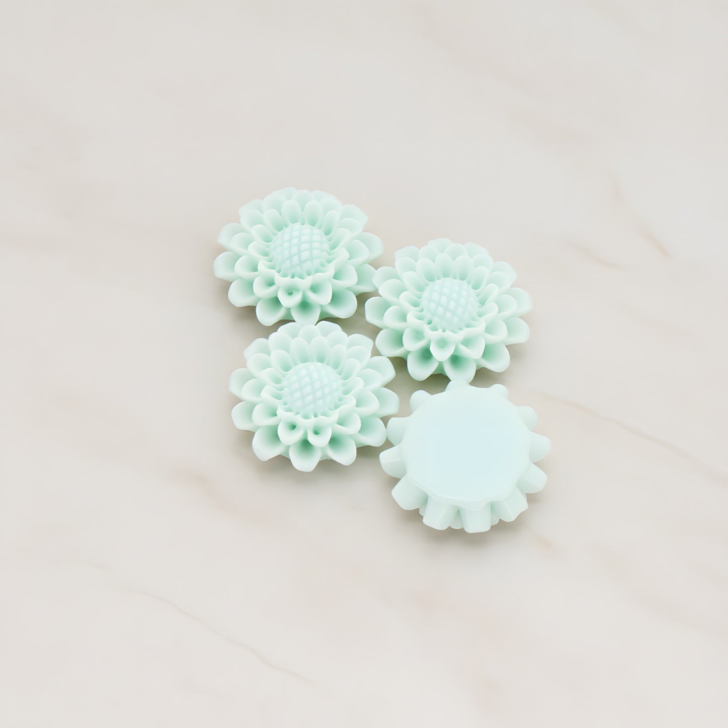Sunflower Flat Back Cabochon, 4 Pc (CB.203-01)