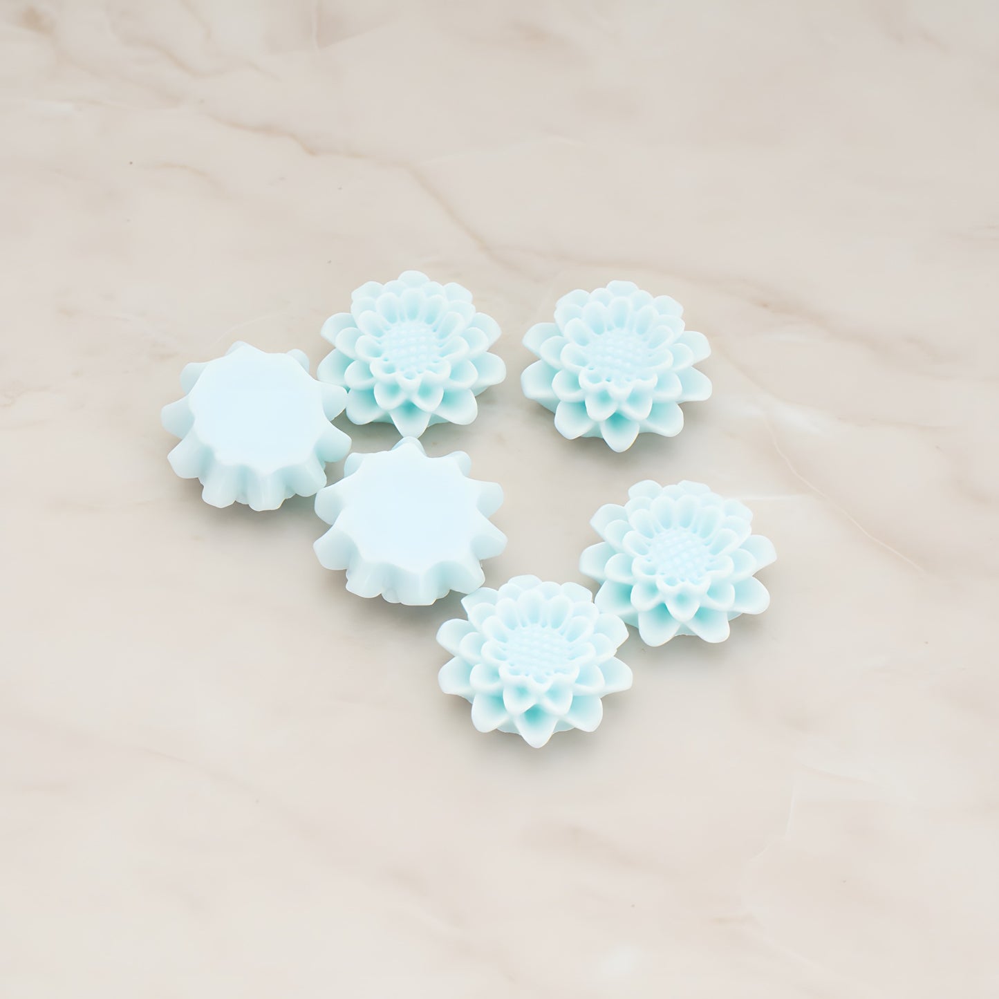 Small Sunflower Flat Back Cabochon, 4 Pc (CB.203-02)