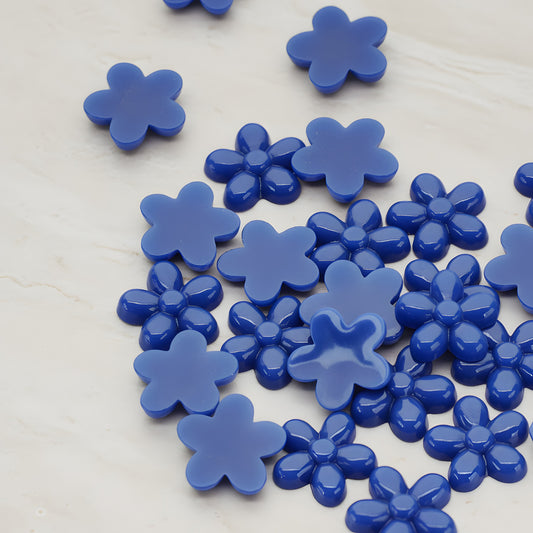 Bubble Flower Flat Back Cabochon, 4 Pc (CB.206)