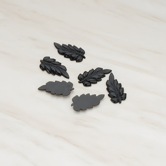 Long Leaf Flat Back Cabochon, 6 Pc (CB.507)