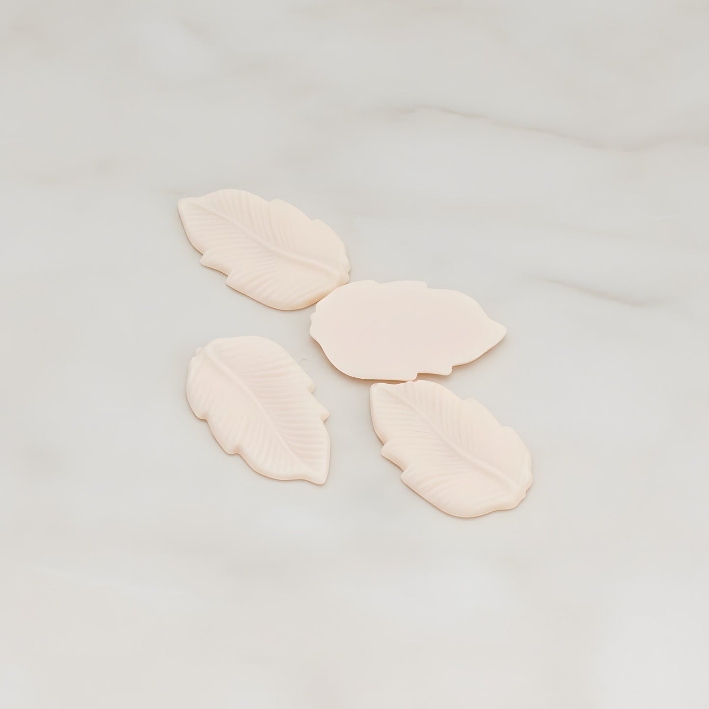 Long Leaf Flat Back Cabochon, 6 Pc (CB.508)