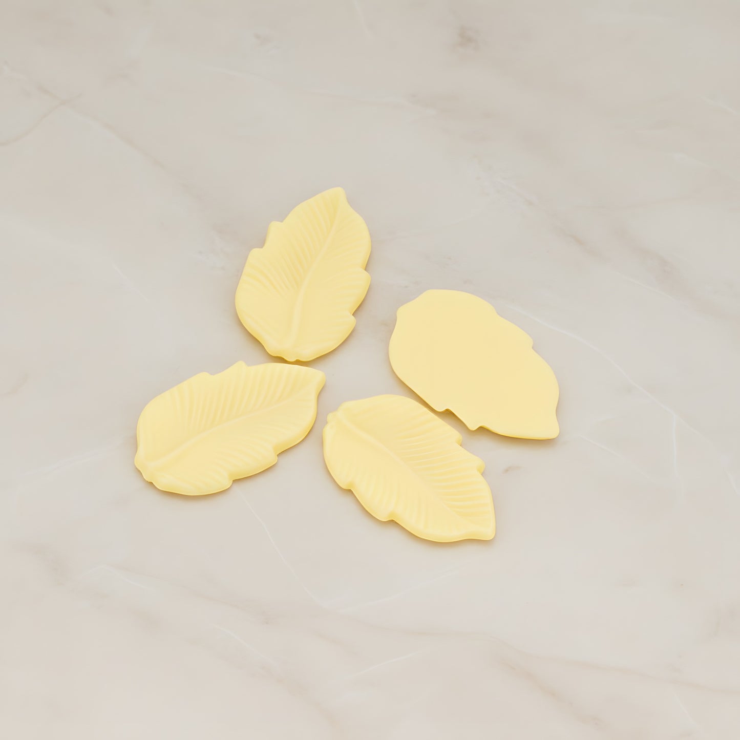 Long Leaf Flat Back Cabochon, 6 Pc (CB.508)