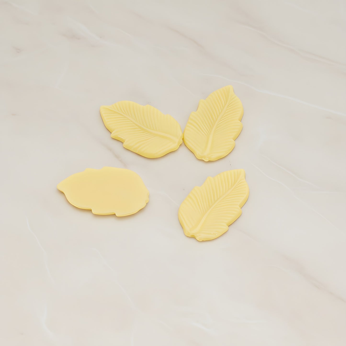 Long Leaf Flat Back Cabochon, 6 Pc (CB.508)