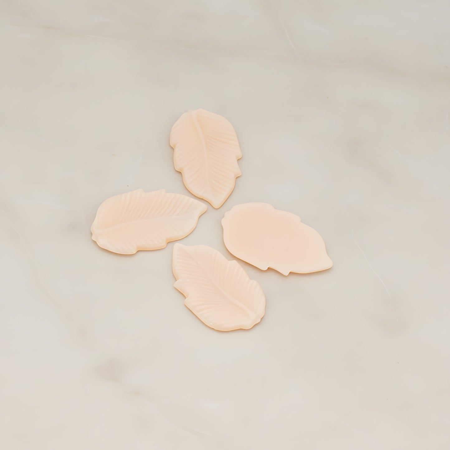 Long Leaf Flat Back Cabochon, 6 Pc (CB.508)