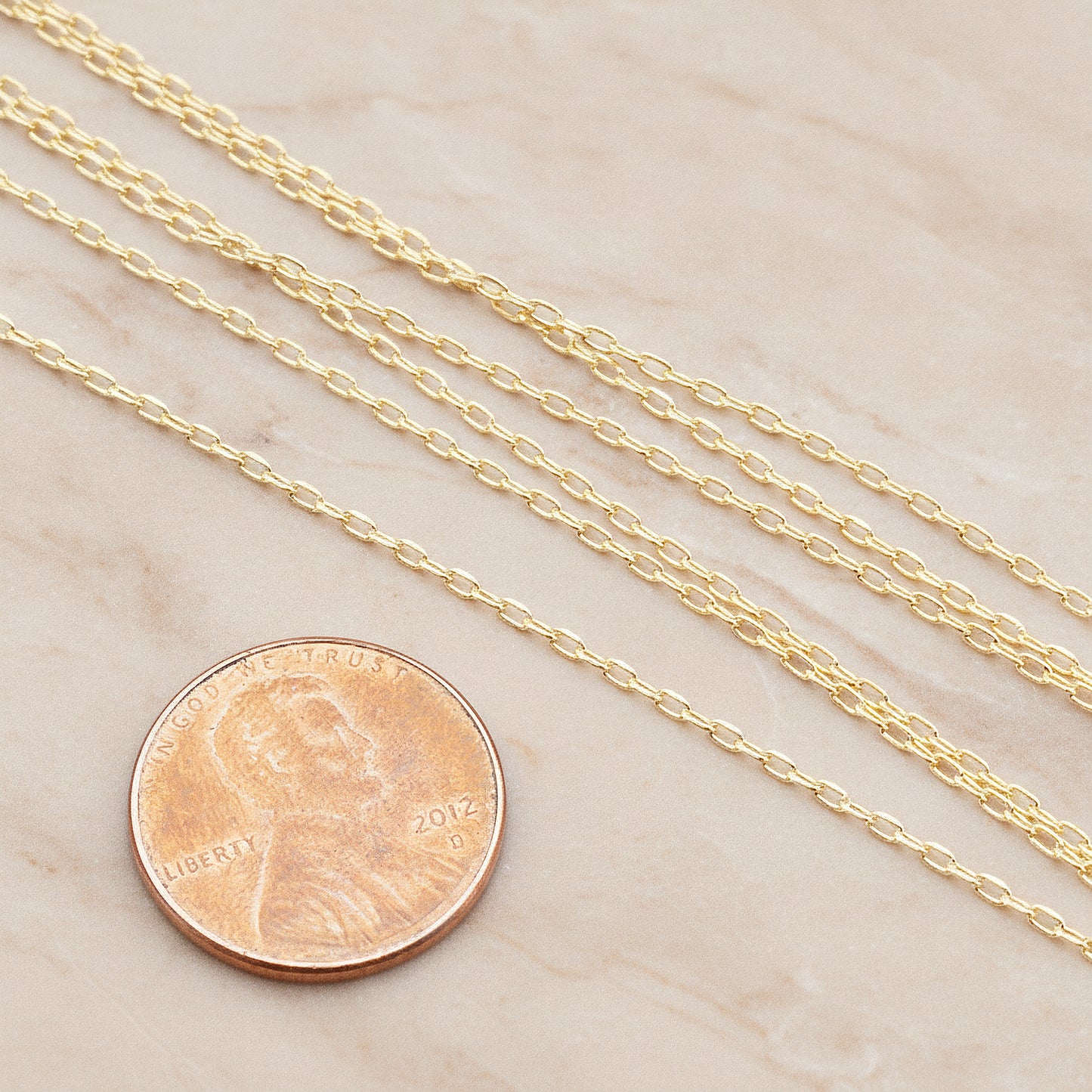 Small Drawn Link Chain, 1 Meter (CH.018)