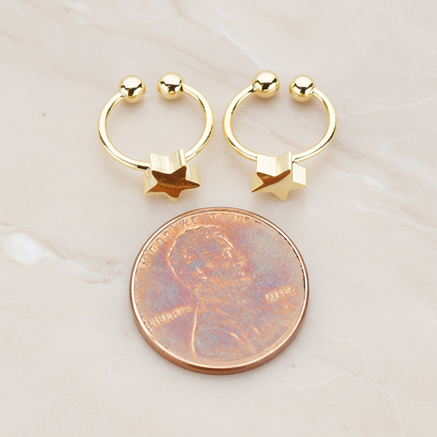 Mini Star Ear Cuff, 2 Pc - detail view 3 (ER.281)
