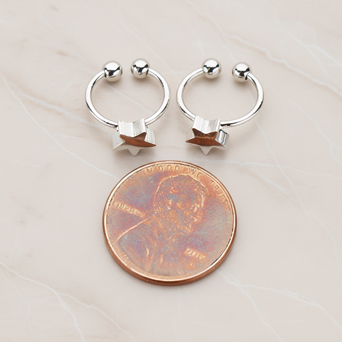 Mini Star Ear Cuff, 2 Pc - detail view 2 (ER.281)