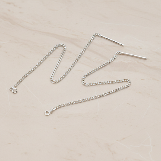 Link Chain Ear Post, 2 Pc (ER.303)