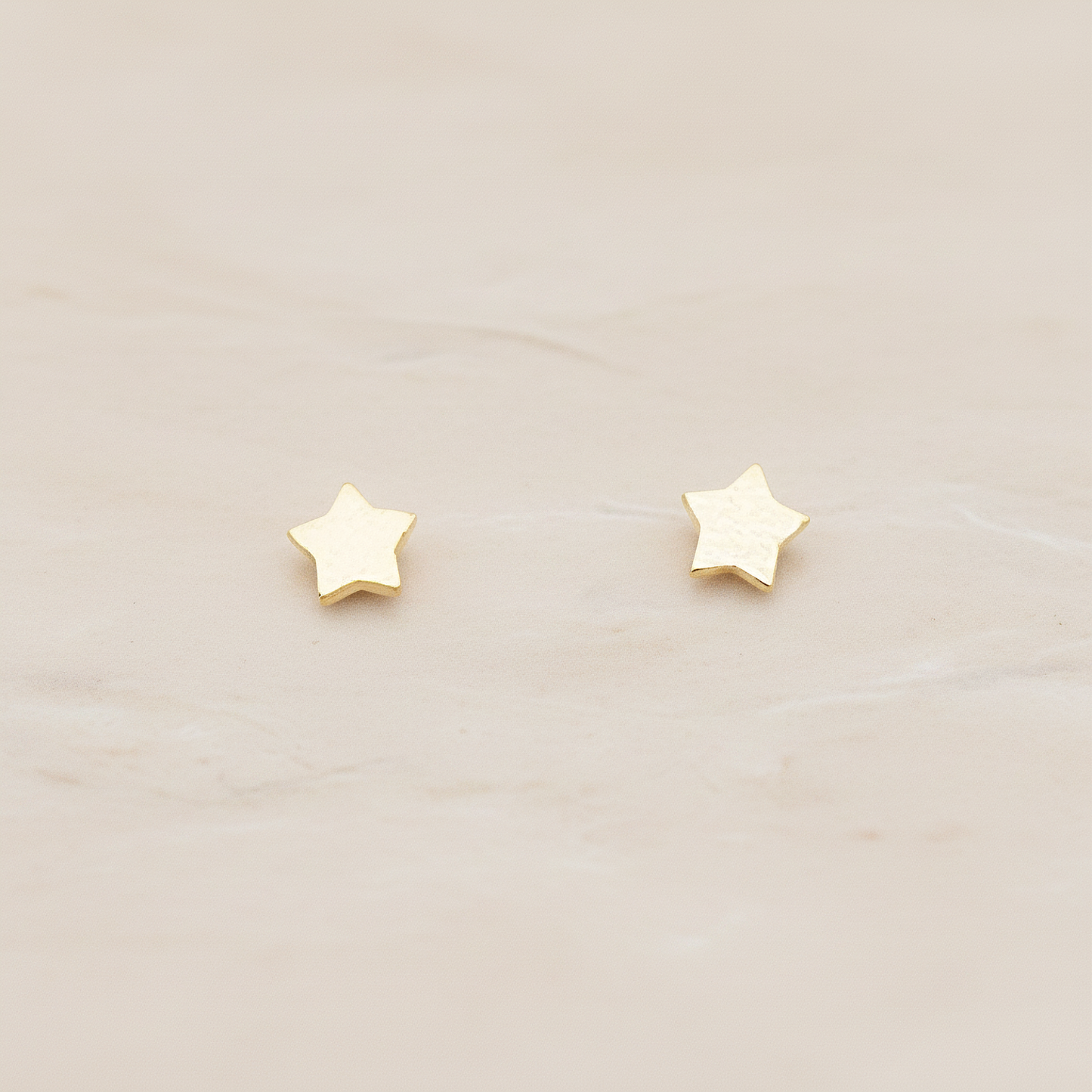 Simple Satin Brushed Geometric Mini Star Earpost, 2 Pc (ER.351-05)