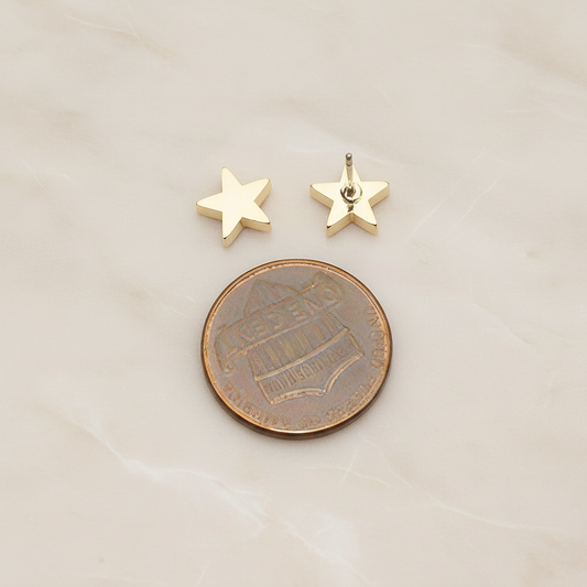 Simple Mini Star Ear Post, 2 Pc (ER.397)
