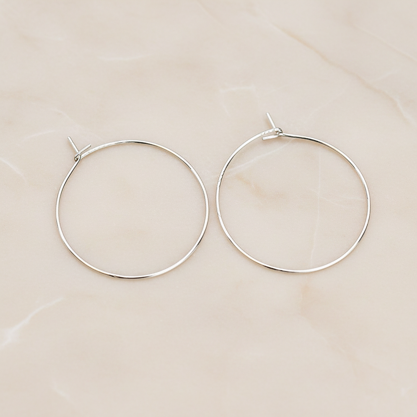 30mm Hoop Earwire, 6 Pc (ER.660)