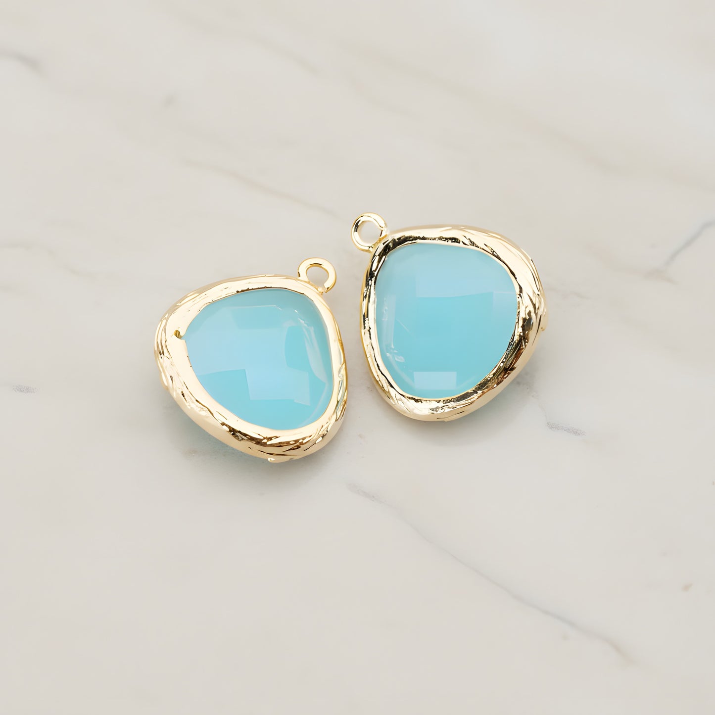 Organic Framed Glass Pendant, 2 Pc (FS.060)
