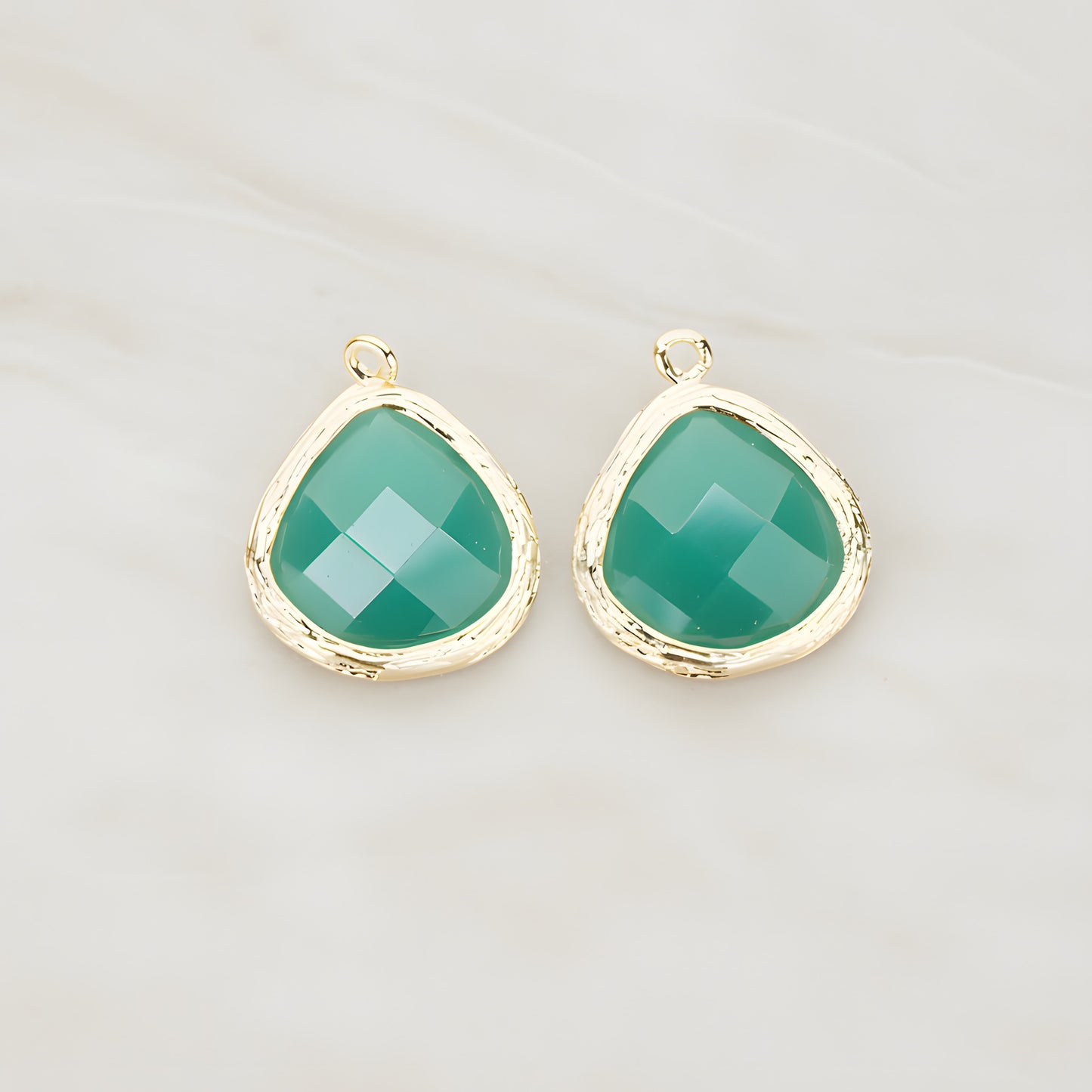 Organic Framed Glass Pendant, 2 Pc (FS.060)