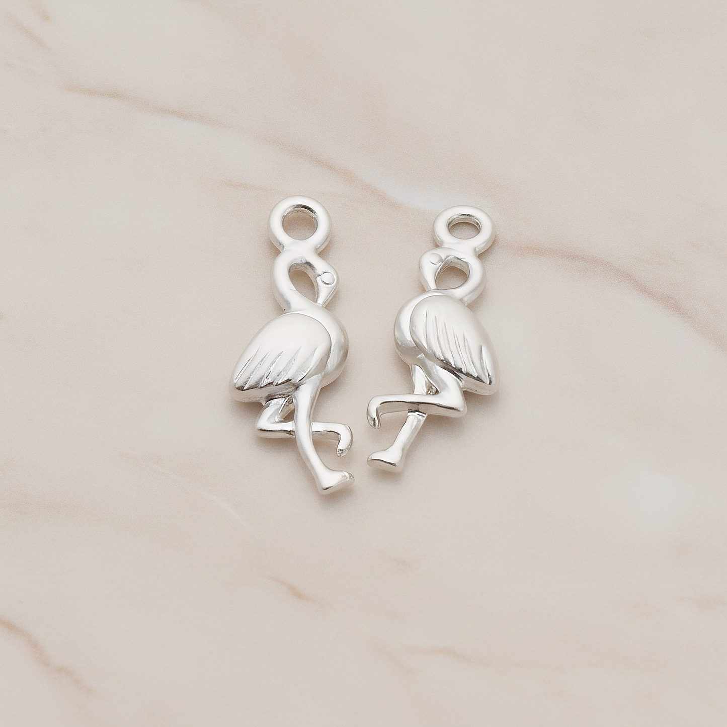 Crane Pendant, 2 Pc on warm marble background (PD.1074)