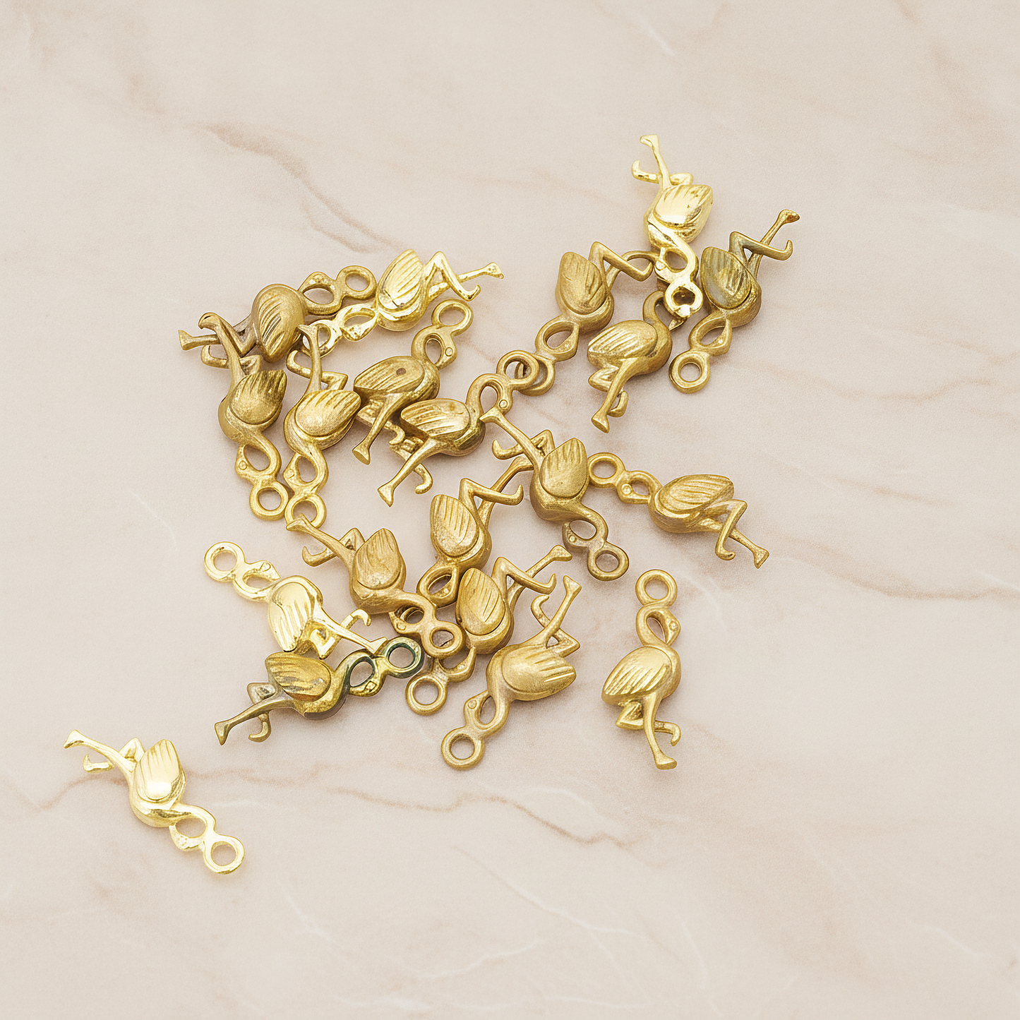 Crane Pendant, 2 Pc on warm marble background (PD.1074)