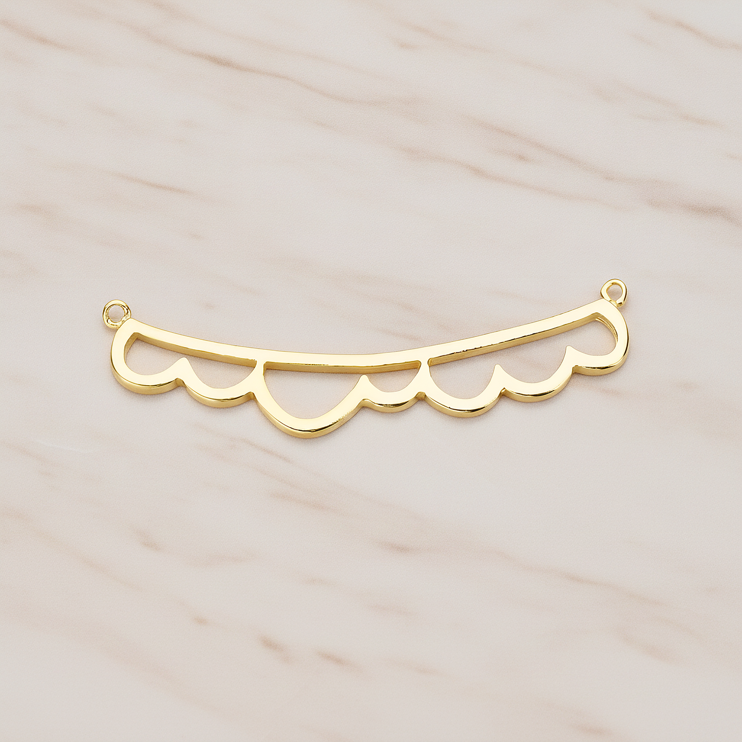 Long Bubble Cloud Pendant, 2 Pc on warm marble background (PD.1143)
