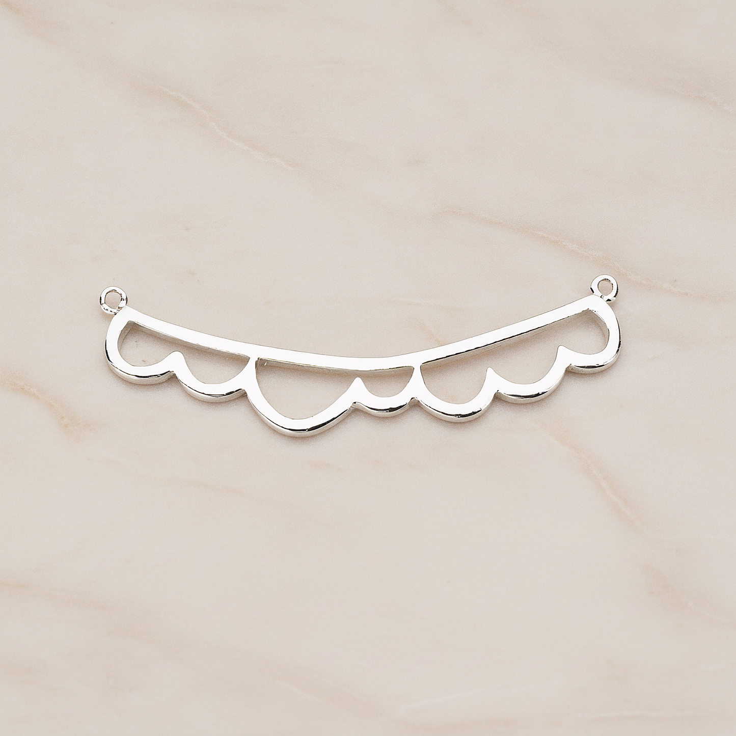 Long Bubble Cloud Pendant, 2 Pc on warm marble background (PD.1143)