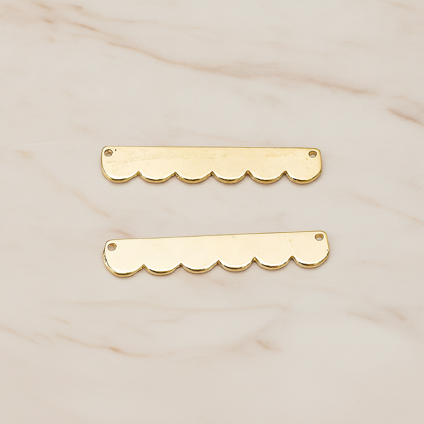 Long Bubble Cloud Ver.2 Pendant, 2 Pc on warm marble background (PD.1145)
