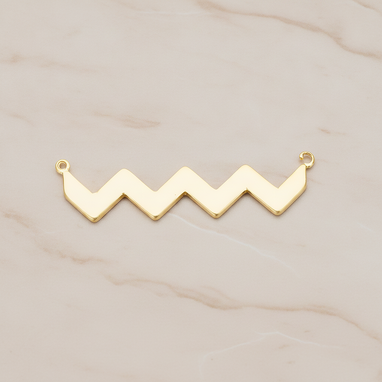 Party Flag Shaped Multi Triangle Ver.3 Pendant, 2 Pc on warm marble background (PD.1147)