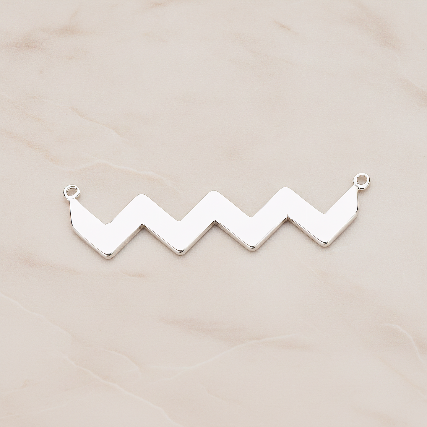 Party Flag Shaped Multi Triangle Ver.3 Pendant, 2 Pc on warm marble background (PD.1147)