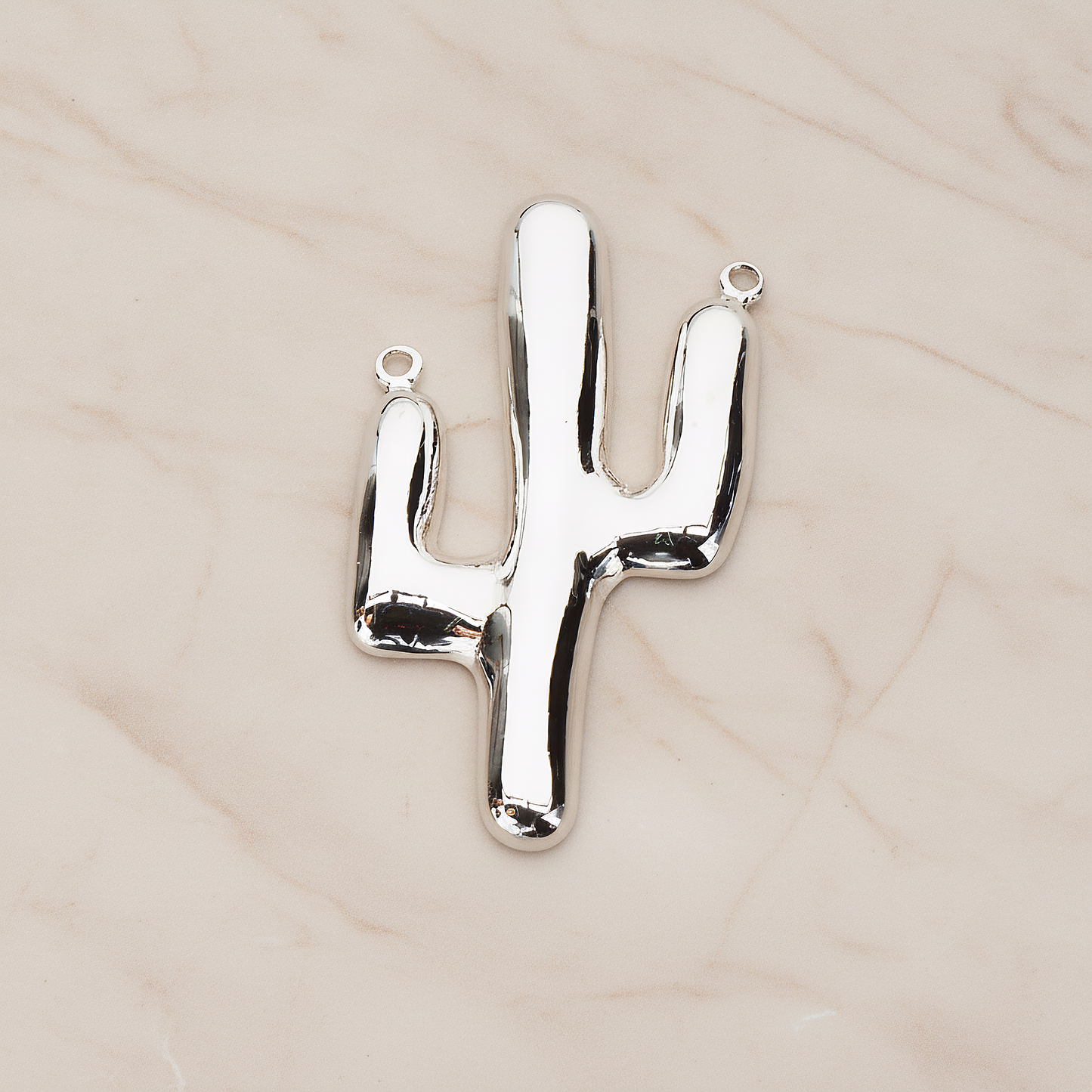 Cactus Pendant, 1 Pc on warm marble background (PD.1154)