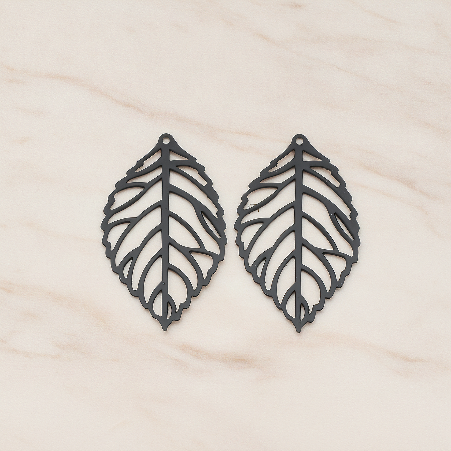 SMALL Leaf Pendant, 4 Pc on warm marble background (PD.210-01)